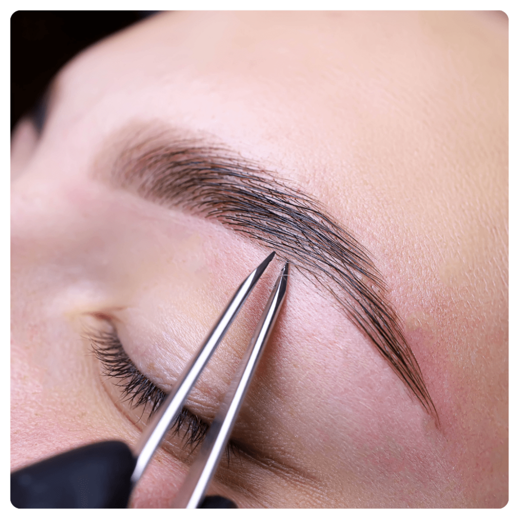 Wimpern & Augenbrauen Augenrbrauen zupfen